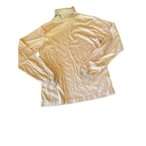 Vintage 1980's Encino Khaki Turtleneck Size 16 - Picture 1 of 5
